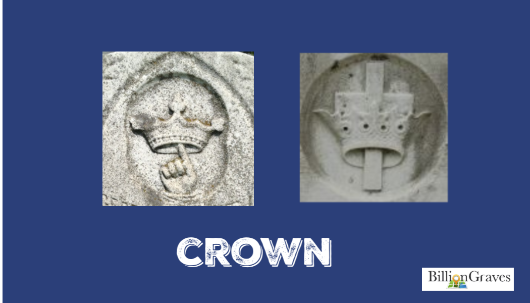 BillionGraves, coroa, lápide, b, g, símbolos, documentação do cemitério, ancestrais, royalties