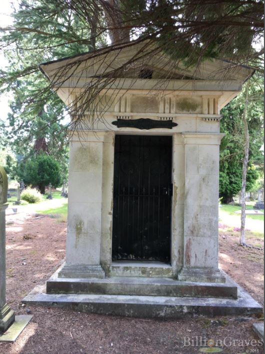 mausoleum, marble, BillionGraves.com, BillionGraves, train, genealogy, ancestors, family history, cemetery, gravestone, graves, England, UK, Brookwood Cemetery