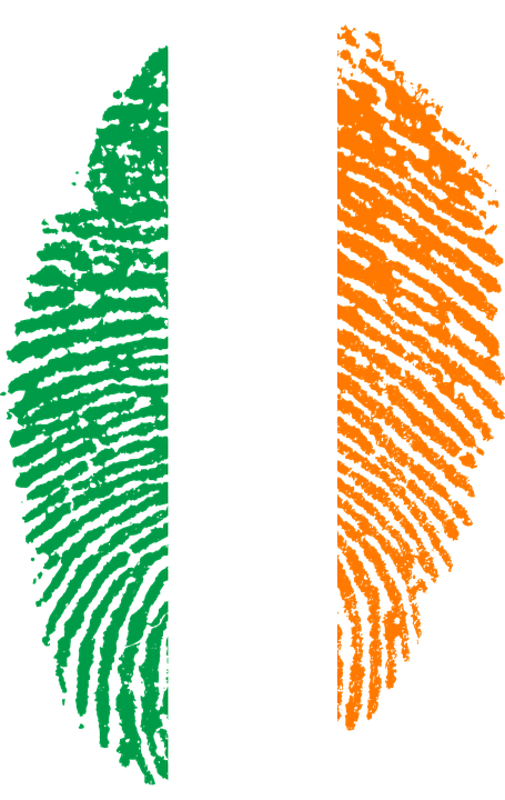 Irish flag, fingerprint, BillionGraves, Irish Famine, celtic cross, cemetery, genealogy, family history, ireland, St. Patrick's Day, Irish wake, Irish burial customs, family history, genealogy, ancestors