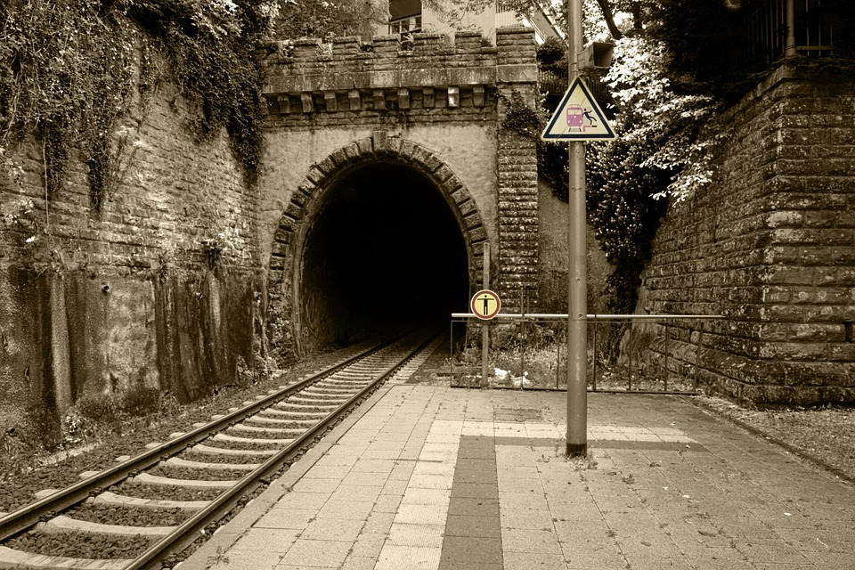 train tunnel, BillionGraves.com, BillionGraves, train, genealogy, ancestors, family history, cemetery, gravestone, graves, England, UK, Brookwood Cemetery