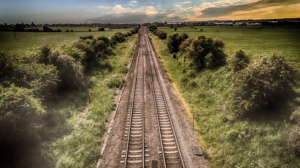 railroad tracks, BillionGraves.com, BillionGraves, train, genealogy, ancestors, family history, cemetery, gravestone, graves, England, UK, Brookwood Cemetery, railway