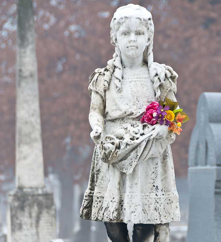 BillionGraves. cemetery, gravestone, largest cemetery, genealogy, family history, GPS-linked photos, BillionGraves app, volunteer, statue, crown hill cemetery