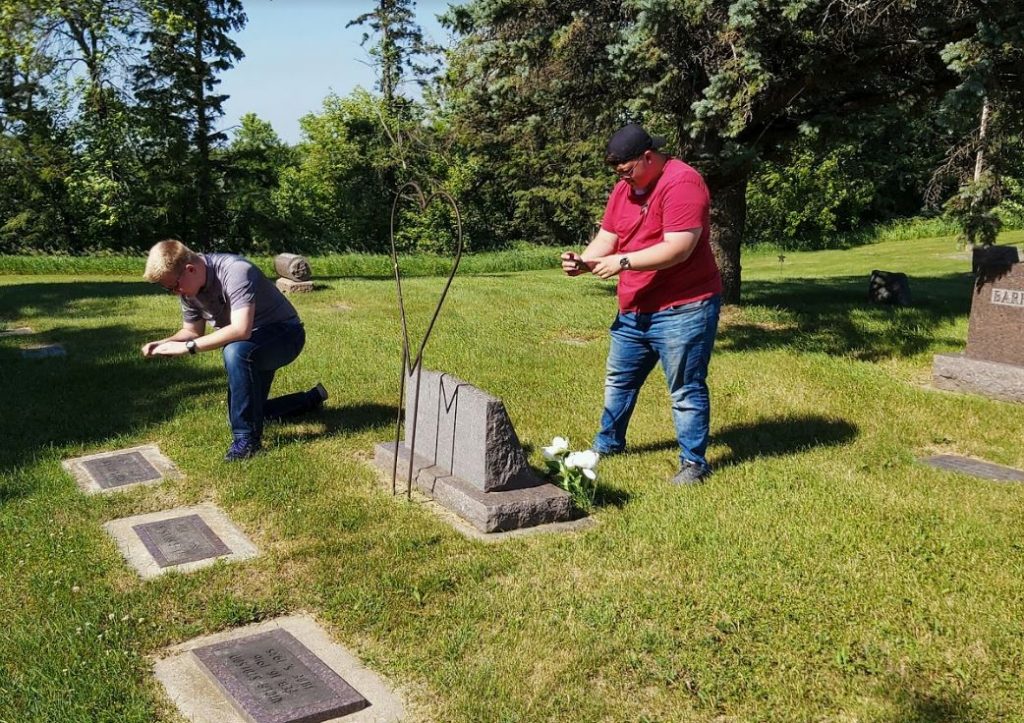BillionGraves, missionaries, Church of Jesus Christ of Latter-day Saints, LDS, Mormon, mission, North Dakota Bismark, Bismarck, ND, cemetery, gravestone, photos, GPS, BillionGraves, genealogy, ancestors, family history, community service