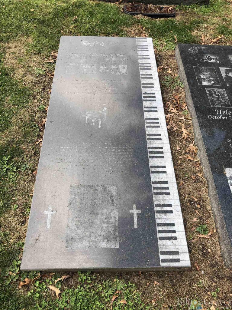 BillionGraves, cemetery, genealogy, family history, ancestors, ancestry, gravestone, grave, gravesite, headstone, burial ground, family tree, GPS, pianist, elmwood cemetery, detroit, michigan
