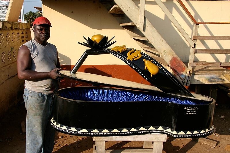 coffin, fantasy coffin, Ghana, piano, BillionGraves, family, family history, burial customs from around the world, burial customs, burial practices, funeral, cemetery, gravestone, grave, GPS, ancestors, ancestry, genealogy, family history, BillionGraves app,
