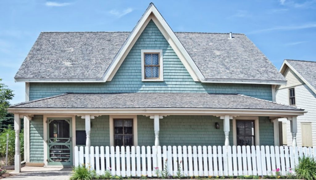 Older style North American family home possibly from the 1920's or 30's.