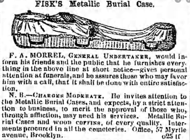 BillionGraves, undertaker, 1800s, funeral, ancestors, genealogy, family history, family history research, cemetery, gravestones, GPS, BG, BillionGraves, metallic burial case