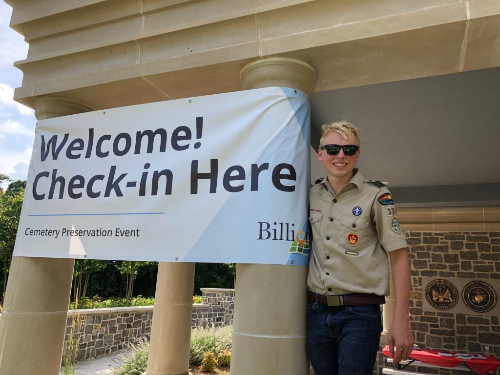 BillionGraves, GPS, Eagle Scout project, Eagle Scout, cemetery documentation, BG, cemetery, graves, s, gravestone, service, Eagle. BSA, Boy Scouts, Boy Scout volunteers, Eagle Scout project ideas, ancestors, genealogy, family history, BillionGraves, check-in
