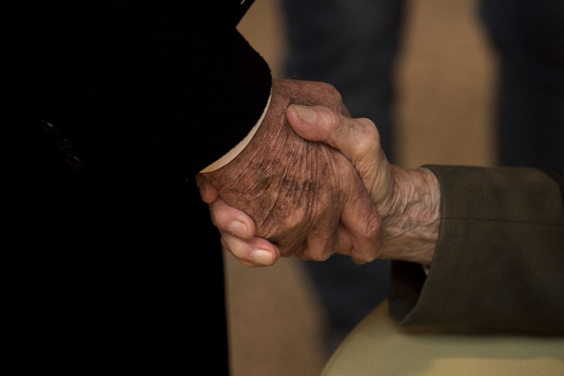 hope, handshake, Candy Bomber, BillionGraves