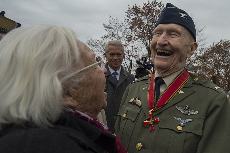 laughter, joy, Halvorsen, Candy Bomber, BillionGraves, cemetery, gravestone, pilot, airforce, US, GPS, ancestry, family history, ancestors, service, Berlin, Germany, WWII, Berlin airlift, BG, candy bombers, graves
