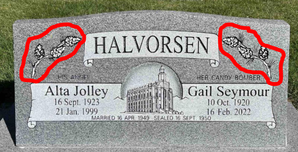 Halvorsen, Candy Bomber, BillionGraves, cemetery, gravestone, pilot, airforce, US, GPS, ancestry, family history, ancestors, service, Berlin, Germany, WWII, Berlin airlift, BG, candy bombers, graves, temple, lds, provo, Utah, gail seymour