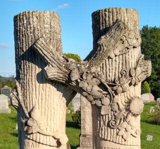 BillionGraves, Woodmen of the World, Treestones, tree gravestones, grave, gravestones, cemetery, family history, genealogy, ancestors, Woodmen of America, BillionGraves app, volunteer, double treestone