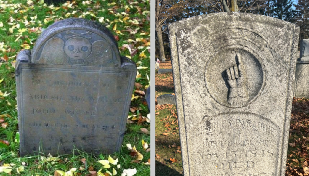 BillionGraves, Woodmen of the World, Treestones, tree gravestones, grave, gravestones, cemetery, family history, genealogy, ancestors, Woodmen of America, BillionGraves app, volunteer, hand symbol, grave symbols, winged skull, winged skull grave, BG