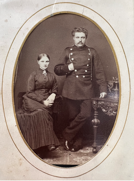 BillionGraves, cemetery, family history, ancestors, ancestry. BG, BG+, research, genealogy, family, graves, gravestones, headstones, photos, family photos, BillionGraves, soldier, vintage, Denmark, couple, 1800s