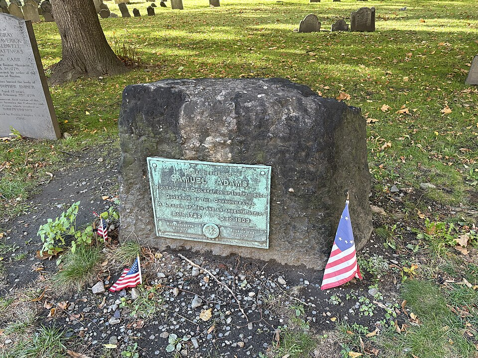 samuel adams, BillionGraves, founding fathers, USA250, America, Revolutionary War, Declaration of Independence, American revolution, USA, ancestors, genealogy, family history, sam adams, samuel adams