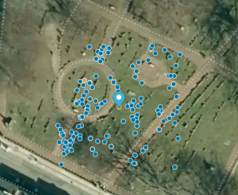 BillionGraves, gravestone symbols, cemetery symbols, American Revolution, American Revolutionary War,, gps, map, cemetery map