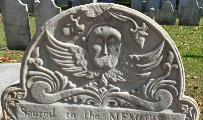 BillionGraves, app, mobile app, GPS, angel, colonial America, Zerubbabel Collins, gravestone carver, angels, colonial gravestones, gravestone symbols, Colonial America cemetery, family history, ancestors, genealogy