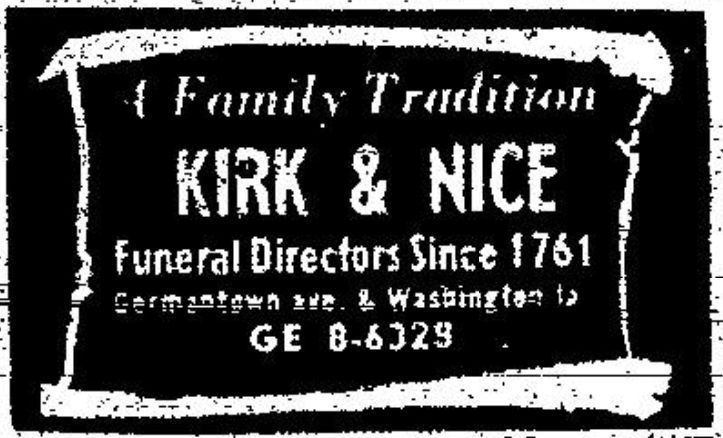 kirk and nice, 1761, funeral directors , BillionGraves, app, mobile app, GPS, gravestones, cemetery, family history, genealogy, funeral homes, funeral home, history, funeral home history, BillionGraves