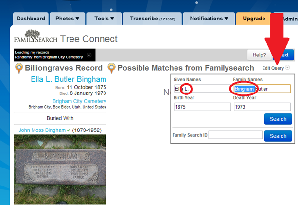 NEW! FamilySearch Tree Connect - BillionGraves Blog