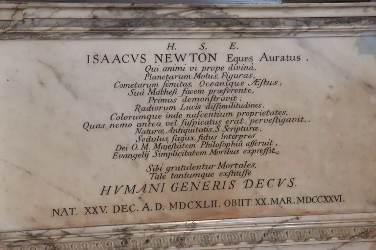Westminster Abbey Tomb Isaac Newton